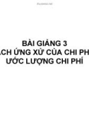 Bài giảng Kế toán quản trị: Bài số 3