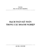 Giáo trình Hạch toán kế toán trong các doanh nghiệp: Phần 1 - PGS.TS. Nguyễn Thị Đông