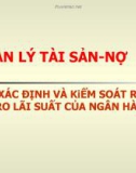 Bài giảng Quản lý tài sản nợ