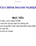 Bài giảng môn học Tài chính doanh nghiệp