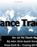 Bài giảng Finance Trade (Tài chính thương mại) - GV. Lê Thị Thanh Ngân