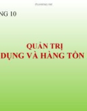 Bài giảng Tài chính doanh nghiệp theo ross: Chương 10