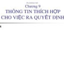 Bài giảng Kế toán quản trị: Chương 9 - ThS. Nguyễn Thị Phước