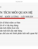 Bài giảng Kế toán quản trị - Chương 3: Phân tích mối quan hệ chi phí – khối lượng – lợi nhuận