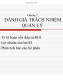 Bài giảng Kế toán quản trị - Chương 7: Đánh giá trách nhiệm quản lý