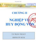 Bài giảng Kế toán ngân hàng: Chương 2 - TS. Trần Thị Kỳ