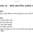 Bài giảng Kiểm toán - Chương 2: Môi trường kiểm toán