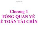 Bài giảng Kế toán tài chính - Chương 1: Tổng quan về kế toán tài chính