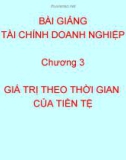 Bài giảng Tài chính doanh nghiệp: Chương 3 (tt)