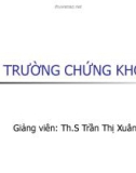 Bài giảng Thị trường chứng khoán - ThS. Trần Thị Xuân Mai