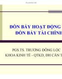 Bài giảng Chương 8: Đòn bẩy hoạt động và đòn bẩy tài chính - PGS.TS. Trương Đông Lộc