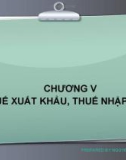 Bài giảng Thuế và hệ thống thuế tại Việt Nam: Chương 5 - Nguyễn Thu Hằng