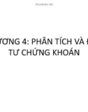 Bài giảng Thị trường chứng khoán: Chương 4.0 - Đoàn Thị Thu Trang