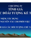 Bài giảng Chương 4: Tính giá các đối tượng kế toán