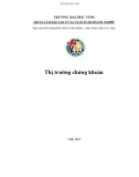 Giáo trình Thị trường chứng khoán (Giáo trình đào tạo từ xa): Phần 1