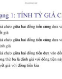 Bài giảng Bài tập: Tài chính quốc tế