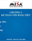 Bài giảng Phần mềm kế toán - Chương 3: Kế toán vốn bằng tiền