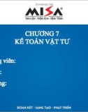 Bài giảng Phần mềm kế toán - Chương 7: Kế toán vật tư