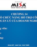 Bài giảng Phần mềm kế toán - Chương 14: Một số chức năng hỗ trợ công tác quản lý của doanh nghiệp