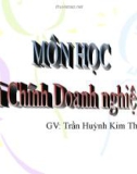 Bài giảng Tài chính doanh nghiệp 2: Chương 12 - Trần Huỳnh Kim Thoa