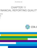 Lecture International financial statement analysis: Chapter 11 - CFA Institute