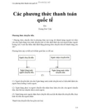 Các phương thức thanh toán quốc tế - Hoàng Đức Vinh