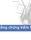 Bài giảng Kiểm toán 1: Bằng chứng kiểm toán