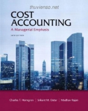 cost accounting - a managerial emphasis (14th edition): part 1