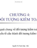 Bài giảng Kiểm toán cơ bản: Chương 4 - Th.S. Nguyễn Thị Thanh Diệp