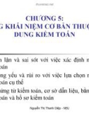 Bài giảng Kiểm toán cơ bản: Chương 5 - Th.S. Nguyễn Thị Thanh Diệp