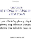 Bài giảng Kiểm toán cơ bản: Chương 6 - Th.S. Nguyễn Thị Thanh Diệp