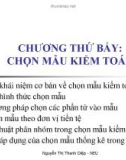 Bài giảng Kiểm toán cơ bản: Chương 7 - Th.S. Nguyễn Thị Thanh Diệp