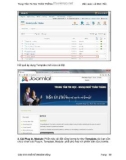 Giáo trình Thiết kế website động với joomla 1.72: Phần 2 - Lê Minh Tuấn