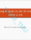 Bài giảng Tài chính vi mô: Chương 4 - ĐH Thương Mại