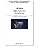 Giáo trình Thiết kế Website (Nghề: Lập trình máy tính-CĐ) - CĐ Cơ Giới Ninh Bình