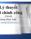 Bài giảng Lý thuyết Tài chính công: Chương 1 - Trương Minh Tuấn