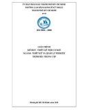 Giáo trình Thiết kết web cơ bản (Ngành: Thiết kết và quản lý website-Trung cấp) - CĐ Kinh tế Kỹ thuật TP.HCM