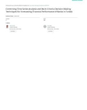 Combining time series analysis and multi criteria decision making techniques for forecasting financial performance of banks in Turkey