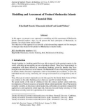 Modelling and assessment of product musharaka Islamic financial risk