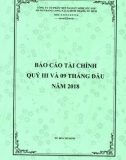 Báo cáo tài chính quý 3 và 9 tháng đầu năm 2018 - Công ty cổ phần Việt Nam Kỹ nghệ Súc sản