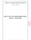 Báo cáo tài chính hợp nhất quý 4 năm 2019 - Công ty Cổ phần Thủy điện Thác Bà