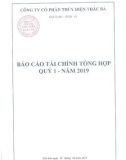 Báo cáo tài chính tổng hợp quý 1 năm 2019 - Công ty Cổ phần Thủy điện Thác Bà