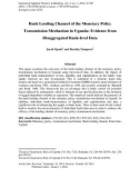 Bank lending channel of the monetary policy transmission mechanism in Uganda: evidence from disaggregated bank-level data