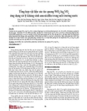 Tổng hợp vật liệu xúc tác quang WO3/Ag3 VO4 ứng dụng xử lý kháng sinh amoxicillin trong môi trường nước