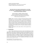 The influence of some environmental factors on the basic anthropometric indexes of students in Hanoi secondary schools