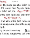 Vật lý đại cương - Cơ năng và trường lực thế phần 2