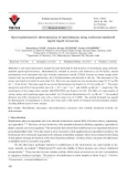 Spectrophotometric determination of molybdenum using surfactant-mediated liquid–liquid extraction