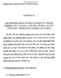 Nuôi cấy mô tế bào thực vật nghiên cứu và ứng dụng: Phần 2 - Nguyễn Đức Thành