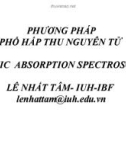 Bài giảng Phương pháp phổ hấp thu nguyên tử