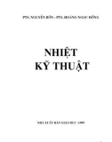 Giáo trình Nhiệt kỹ thuật - PTS. Nguyễn bốn, PTS. Hoàng Ngọc Đồng